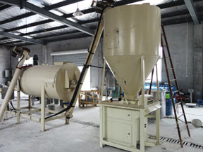 混合機的大（dà）小決定著幹粉砂漿生產設（shè）備的產量（liàng）嗎