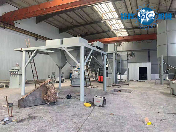 杭州蕭山砂漿（jiāng）幹混（hún）站項目安裝現場