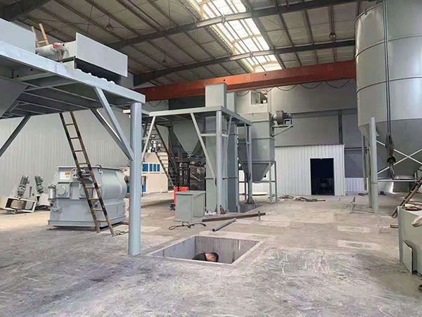 杭州蕭山砂（shā）漿幹混站項目安裝現場