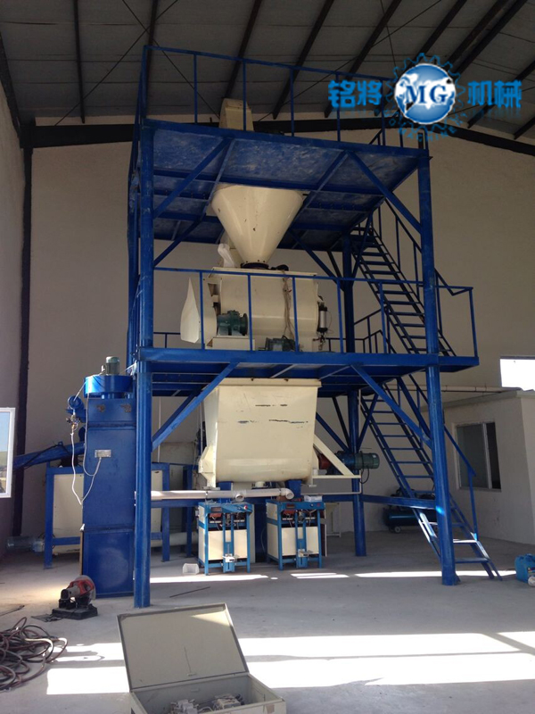 蒙古烏蘭巴托年產5萬噸全自動幹粉砂漿（jiāng）生產線