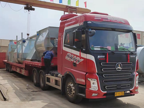 繼續發貨！幹（gàn）粉砂漿（jiāng）設備繼續發往南京鱷魚集團