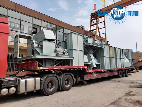 商丘（qiū）虞城第二車幹粉（fěn）砂漿設備裝車現場