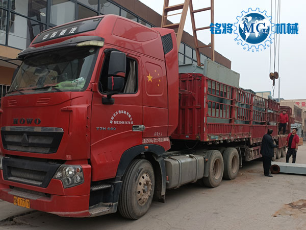 武漢幹粉砂漿（jiāng）生產線裝車現場