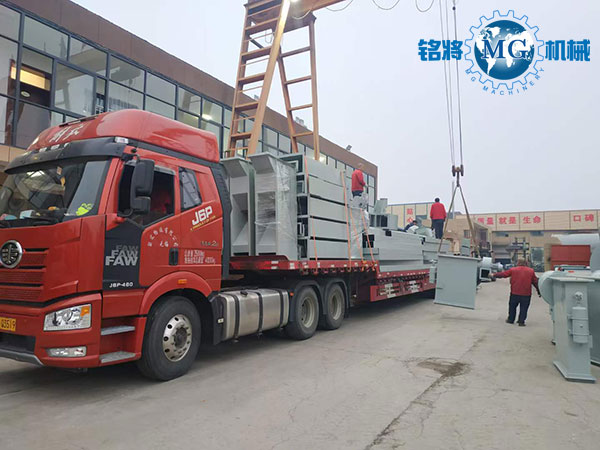 江蘇張家港客戶（hù）幹（gàn）粉砂漿生產線（xiàn）設備發貨（huò）