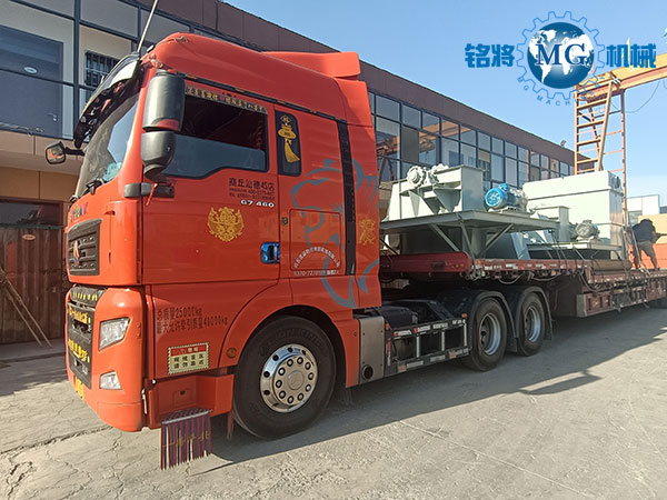 廣東佛山（shān）幹粉（fěn）砂漿生產（chǎn）線發貨（huò）現（xiàn）場