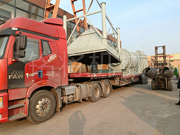 時產20噸烘幹機於今日（rì）交付物流