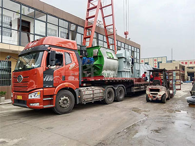 年產50萬噸全自動幹粉（fěn）砂漿生產線第十二車發往廣東