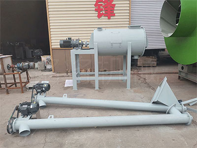 簡易幹粉砂漿生產線發貨現場
